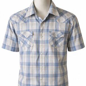 Plains Men’s Plaid Button-Down Shirt – Size XL
